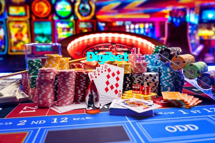 Digibet casino presented on mobile device in Pakistan with slots and live games